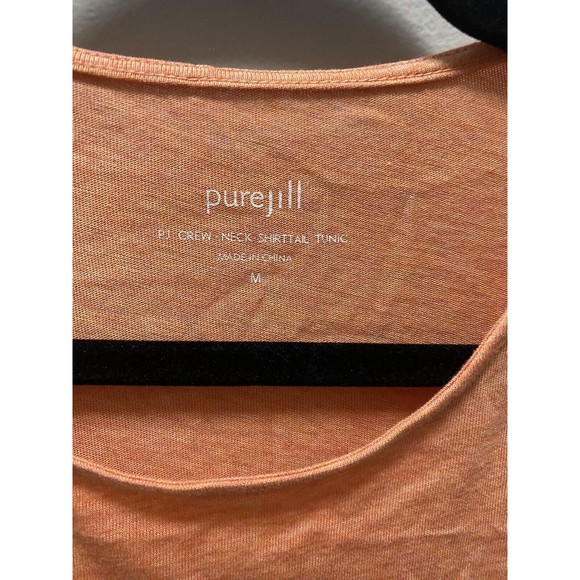 Purejill J Jill Pj Crew Neck Shirttail Tunic Size‎ Medium EUC - Picture 3 of 4